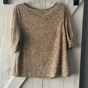 Leopard print blouse from H&M. Size medium